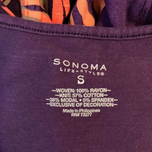 Sonoma purple faux wrap dress - Picture 2 of 5